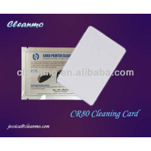 Carte de nettoyage de distributeur automatique de billets / POS CR80, carte de nettoyage de lecteur de carte pré-mouillée avec la classe électrique Ipa